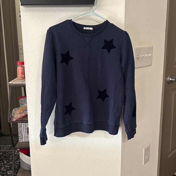 Marine Layer Tops - Marine Layer Navy sweatshirt with star details